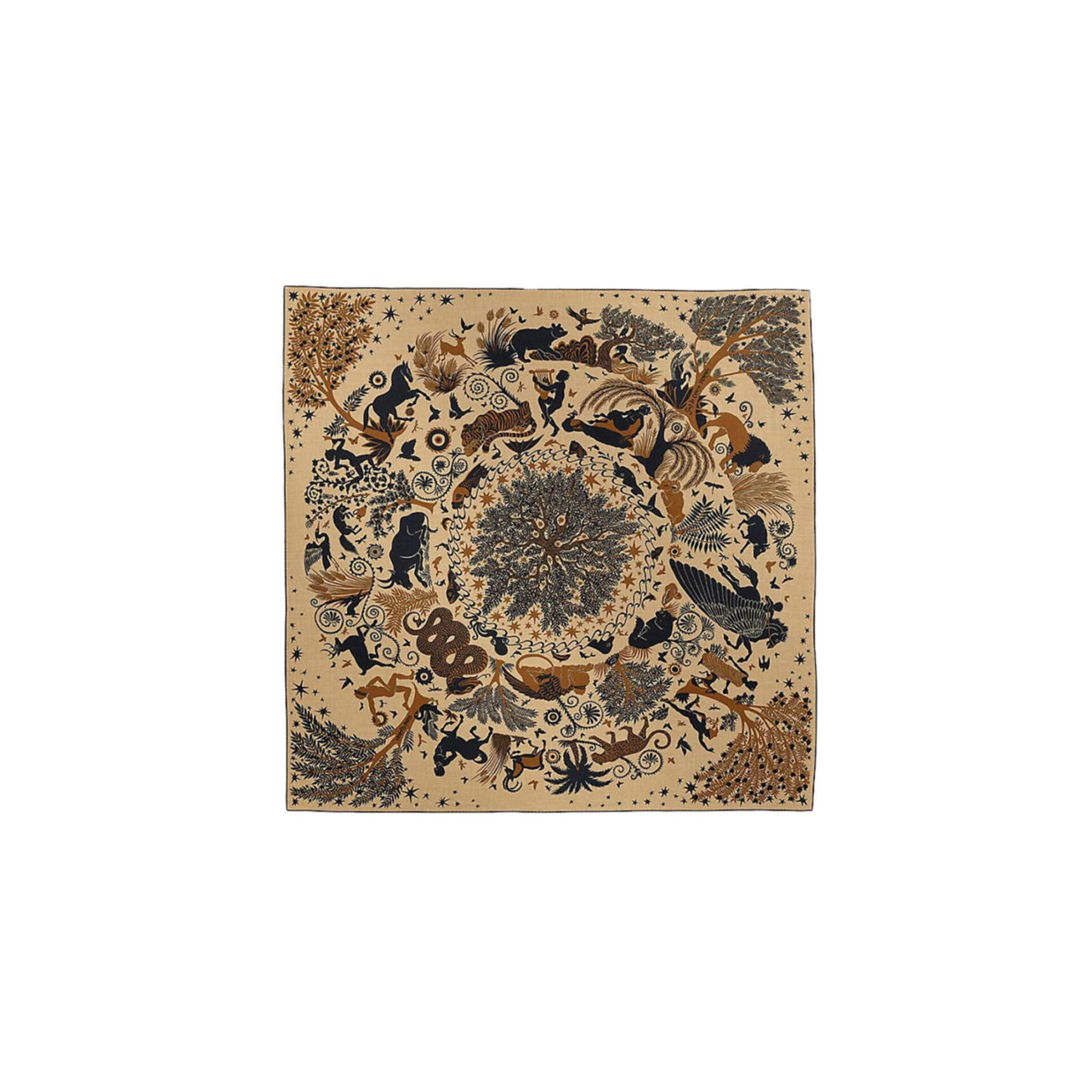 HERMÈS CHÂLE 140 SOUS LE CHARME D'ORPHÉE H244177SV08 (137*136cm)